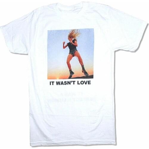 Men cotton t-shirt Lady Gaga Perfect Illusion It Wasn'T Love White T Shirt New Merch Free Shipping Light Tee Shirt