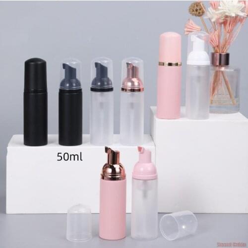 50ML Plastic Foaming Bottle Soap Mousses Liquid Dispenser Empty Shampoo Lotion Bottling Foam Refillable Bottles