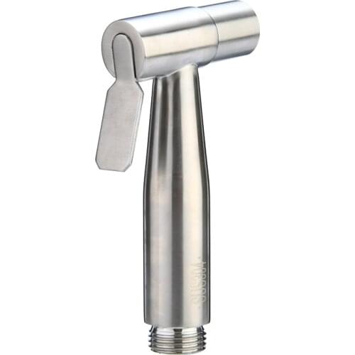Mayitr Stainless Steel Toliet Bidet Hand Held Portable Bidet Sprayer Shattaf Toilet Shower Spray Cleaning Tool For Household