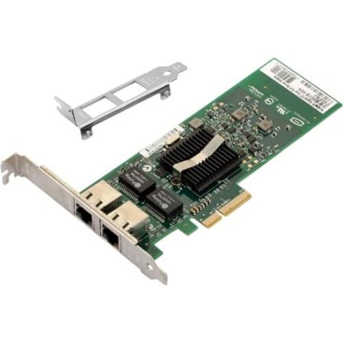Dual-port PCI-E X4 Gigabit Ethernet Network Card 10/100/1000Mbps LAN Adapter Controller Wired 82576 EB/GB E1G42ET