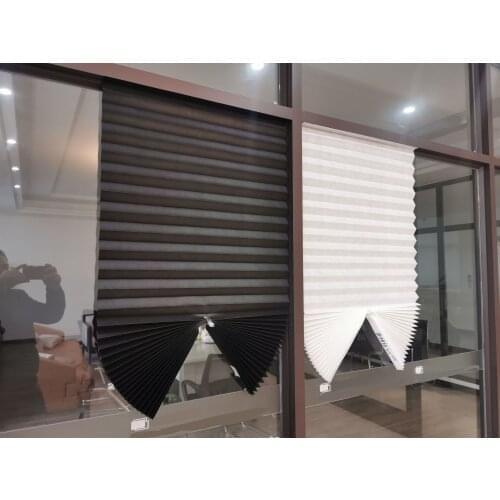 Easy Lift Cordless Pleated Light Blocking Shade Window Blinds Apartment Home Use Window Curtain Blackout