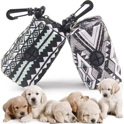 Dog Poop Waste Bags Holder Doggie Poop Bags Dispenser Organizer for Pet Leash Trash Waste Bags Carrier 2 Styles