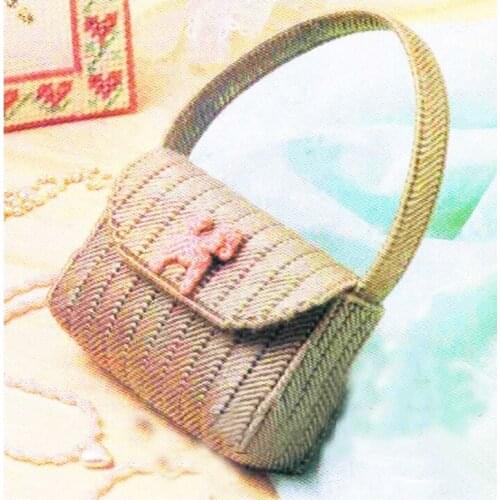 Handbag-Wallet-Handbag-Paper Towel Bag Series (Material Pack) embroidery storage bagDIY 3D cross-stitch,Has been cut