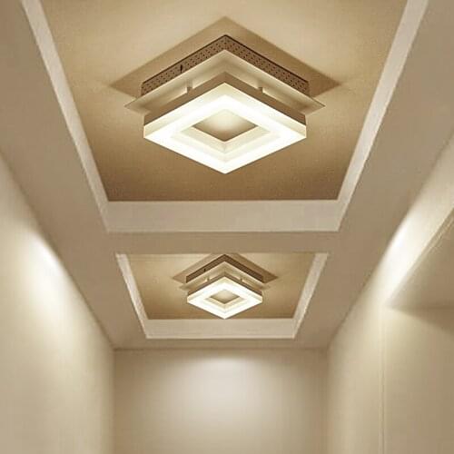 LED modern minimalist Ceiling Lights hallway lights balcony corridor lights Nordic creative square ceiling lamp LU62246 ZL399