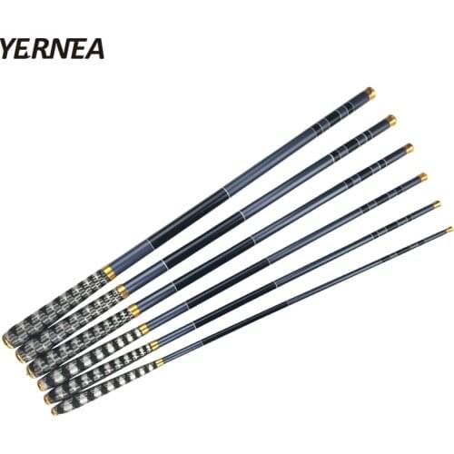Carbon Fiber Fishing Rods 2.7m/3.6m/4.5m/5.4m/6.3m/7.2m Telescopic Fishing Rod Set Hand Pole For Carp Fishing Spinning Rod Pesca