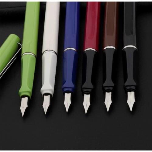 High quality Fashion 1515Metal Colors Student School office Fine Nib Fountain Pens New
