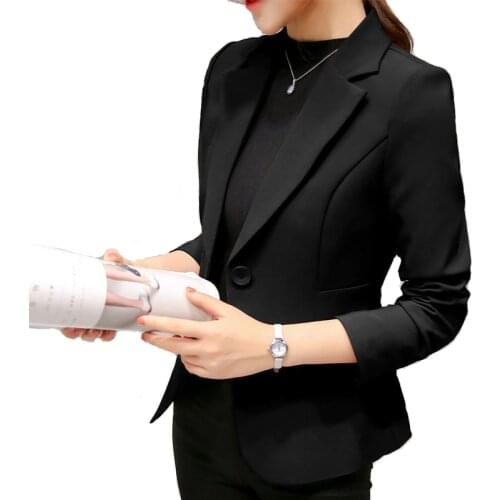 Women Jackets And Coats Formal Office Blazer Women Work Notched Ladies Coat feminino abrigo mujer 2020 Clothes