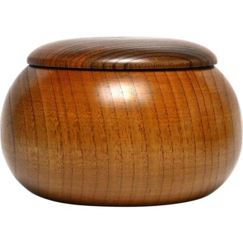 1Pcs Go Chess Game Bowl Chess Pieces Box Go Stones Can Jujube Wood Jar Go Bowl For Home Friends