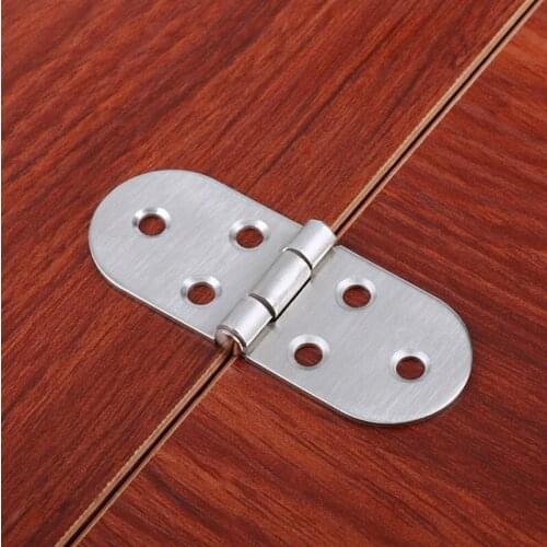 10pcs/Lot Furniture Accessories Stainless Steel Brushed Flush Hinge Cabinet Table Hinges Door Hinge