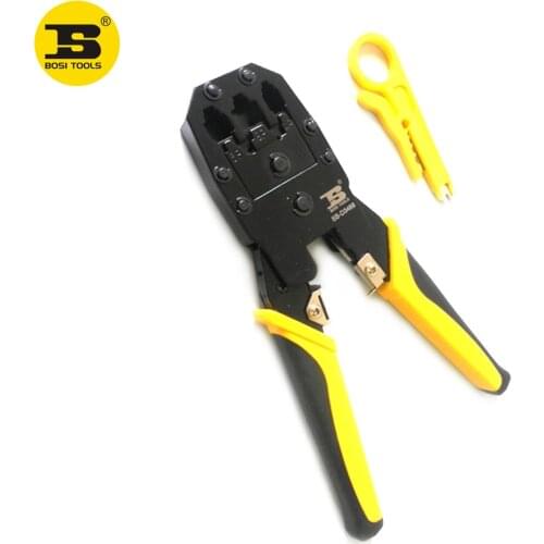 BOSI Network Tools RJ45/RJ11(4P 6P 8P) Modular Plug Crimper