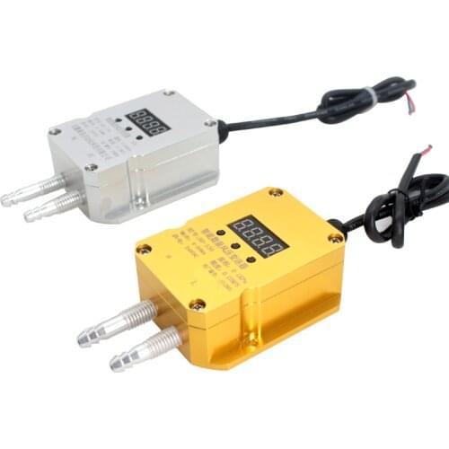 QDF70B Differential Pressure Transmitter 0-10KPa Wind Gas Display Differential Pressure Transmitter Sensor,4-20mA Output, DC24V