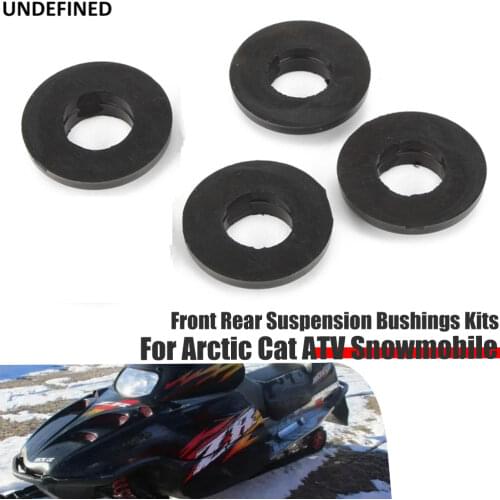 Black Motorcycle Shock Absorber Rubber Bushing 4PCS Front Rear Suspension Bushings Kits For Arctic Cat ATV Snowmobile 0604-310