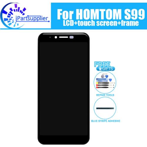 HOMTOM S99 LCD Display+Touch Screen Digitizer +Frame Assembly 100% Original New LCD+Touch Digitizer for HOMTOM S99+Tools