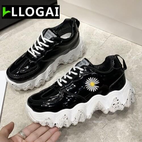 Sneakers Women Vulcanized Shoes Autumn Fashion Sequined Bling Breathable Round Toe Casual Chunky Women Shoes Tenis Feminino 2021
