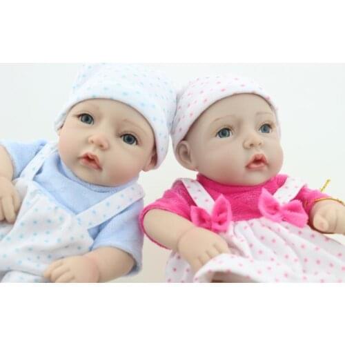 Sleeping Doll 11"/28cm soft silicon vinyl doll Reborn baby girl boy doll baby real alive boneca kids toys