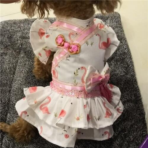 Summer Dog Dress Cat Puppy Chihuahua Clothes Yorkie Clothing Small Dog Costume Poodle Bichon Pomeranian Schnauzer Pet Apparel