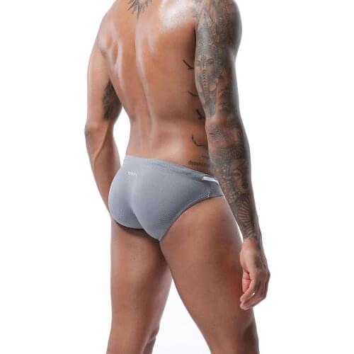 Summer Tether belt Swimwear Men Brief Sexy Swimsuit Waterproof Swimming Bathing Swim Shorts Low Waist fit comfortable