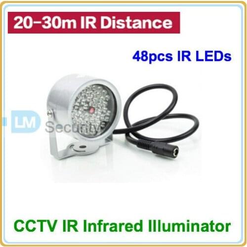 Lihmsek Cheap Factory Price 850nm 48 LED illuminator Light CCTV IR Infrared Night Vision For Surveillance Camera, Free Shipping