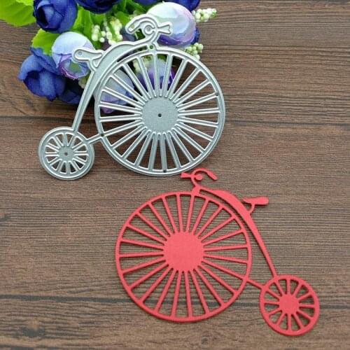 Round Bike Metal Cutting Dies Stencil Scrapbooking Photo Album Card Paper Embossing Craft DIY