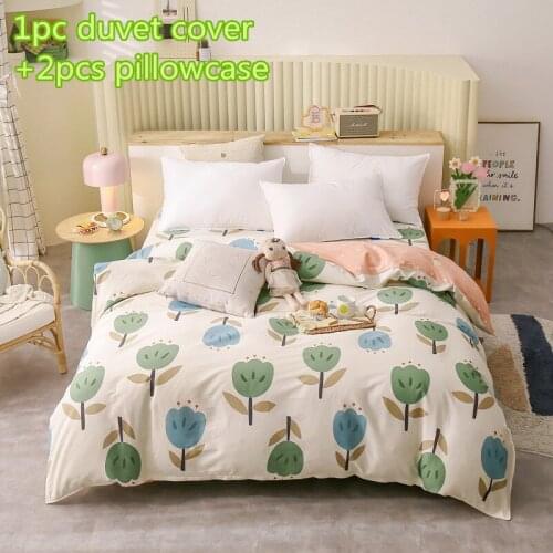Fashion Modern Cotton Duvet Cover Cute Blue Tree Quilt Cover Sets Girls Single Twin Full King Size Bedding Soft Comforter Cover