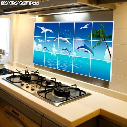 Dolphin Oil sticker autohesion High temperature resistance Antifouling paste Household hearth ceramic tile kitchen sticker