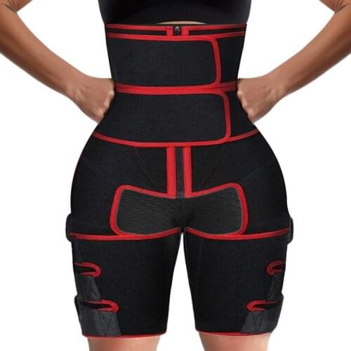 Waist And Thigh Trimmer Neoprene Thermo Trainer Leg Shaper Corset Weight Loss Slimmer Fat Burning Sweat Sauna Workout Wrap Belt