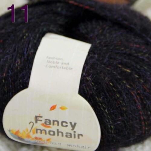 Sale New Soft 1Skeins50g Wrap Shawls Hand Knitting Wool Yarn Womens Cashmere Shawls and Wraps Rainbow Black 823-11