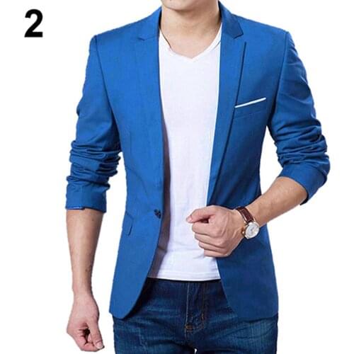 5 Colors Wedding Suits Luxury Men Blazer New Spring Fashion Brand High Quality Cotton Slim Fit Men Suit Blazers Men