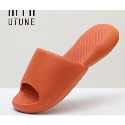 Youdiao Women Slippers 4CM Thick Sole Indoor Shoes Men Slippers Of Fish Soft EVA Home Slides Mute Non-slip Man Summer Sandals