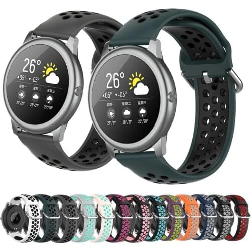 Silicone Bracelet For Amazfit Gts Bip Gtr 42mm Wrist Strap For Xiaomi Amazfit GTS 2 BipS For Garmin Vivoactive3 Smart Watch Band