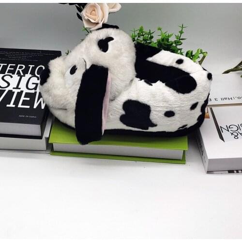 Cute dog fur slippers timber land shoes men women winter slippers Custom slippers Home House Slippers Children indoor