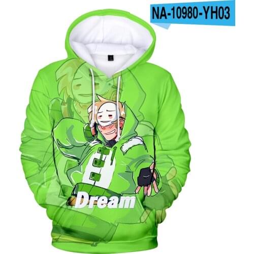 Anime DreamWasTaken 3D Hoodies men women Sweatshirts Comics Dream Smile hip hop Streetwear kids Hoodie Dream Merch pullover tops