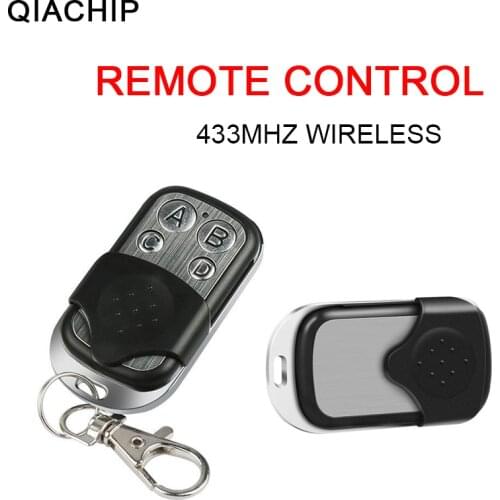 QIACHIP 433Mhz Universal Wireless Remote Control Switch DC 12V 4 Button Learning Code RF Transmitter For Remote Gate Garage Door