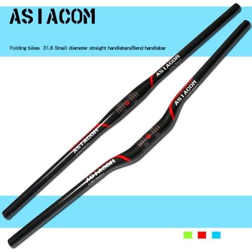 Newest 3 color ASIACOM Mountain/Treking/City/Fold bike 3K full carbon fibre bicycle handlebar MTB parts 31.8*600-760mm Free ship