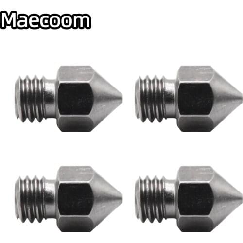 High Temperature Hardened Steel Nozzle for 3D Printer PEI PEEK or Carbon fiber for SWISS MK8 Ender3 CR10 CR10S HOTEND Extruder