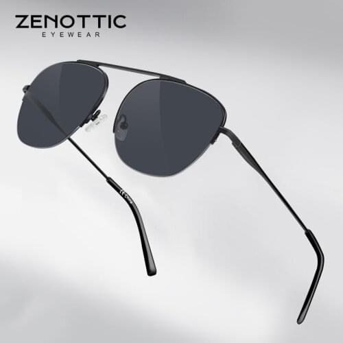 ZENOTTIC Designer Oversized Pilot Sunglasses Luxury Brand Shades For Women Trendy Summer Glasses Vintage Retro UV400 Sun Glasses