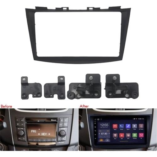 2 Din Car Radio Fascia for SUZUKI Swift Ertiga DVD Stereo Frame Plate Adapter Mounting Dash Installation Bezel Trim Kit