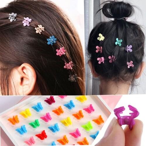 20Pcs Women Kid Girls Mini Butterfly Hair Claws Clips for Hair Styling Hairpin Clip Hair Barrettes Accessories Baby Hair Band