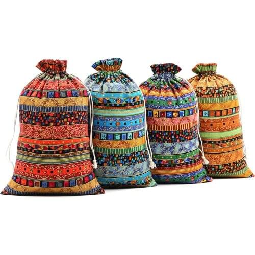 20 Pieces Of Jute Bag, Gift Bag, Cotton Bag With Drawstring, Small Cloth Bag For Christmas, Childrens Birthday, Wedding Party