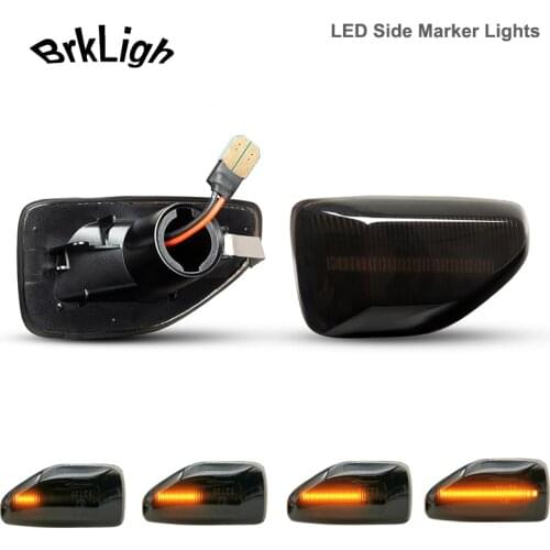 2x LED Dynamic Side Marker Turn Signal Light For Dacia Logan II 2012 Sandero II 2012 Duster 2018 Amber Indicator Repeater Lamp
