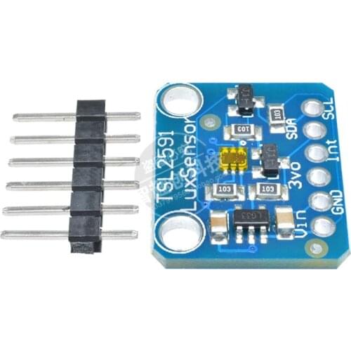 3.3V-5V TSL2591 Digital Light Sensor Module I2C 7-Bit High Dynamic Range Lux IR Infrared Full Spectrum Diodes Detect for Arduino