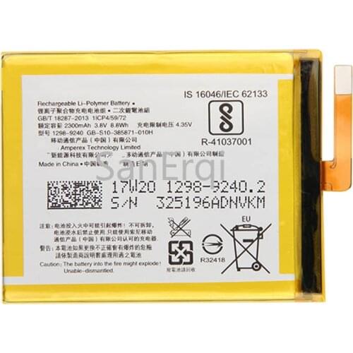 Battery For Sony Xperia E5 Xperia XA F3113 F3313 F3112 Z5C Z 5mini E5823 z5 compact Z5 Premium Z5P Dual E6853 E6883 Battery