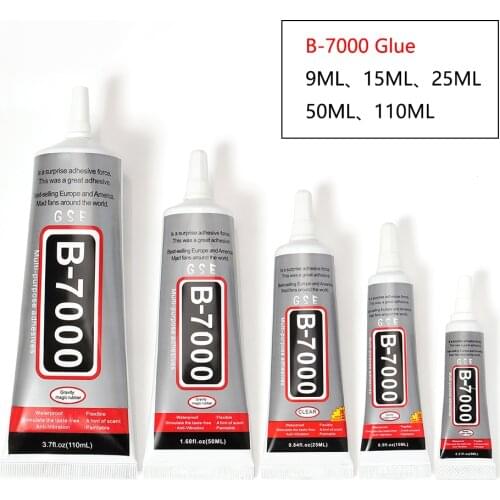 B7000 Glue for Rhinestones Crystal Adhesive 9ml 15ml 25ml 50ml 110ml Needles Jewelry Crafts Glass Supplies Epoxy Resin DIY Glue