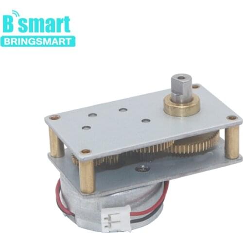 Bringsmart ZB4124-300 Valve Motor Reducer Motor Miniature DC Low Speed Motor 6V 27rpm Metal Gear Small Motor Parts For DIY