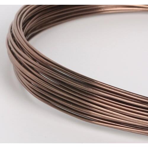 Dia 1/1.5/2/2.5mm 10/5/3m/sheaf DIY Jewelry Findings Making Painting Brown Soft Aluminum Beading Wire Craft Floristry Handmade