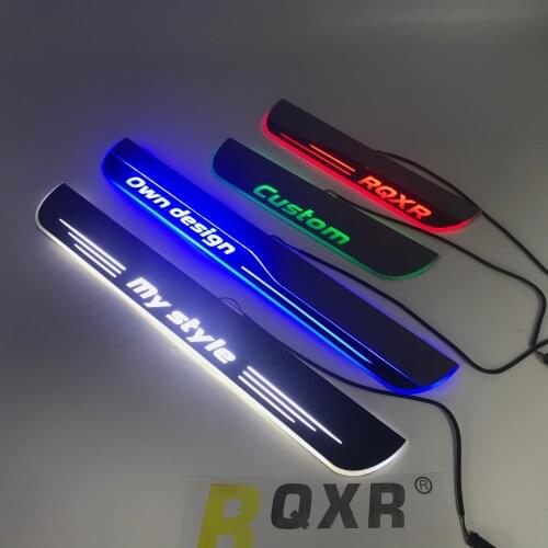 Express Delivery Led Door Sill Plate Strip Welcome Light Pathway Accessories Guard Protectors for Range Rover Evoque