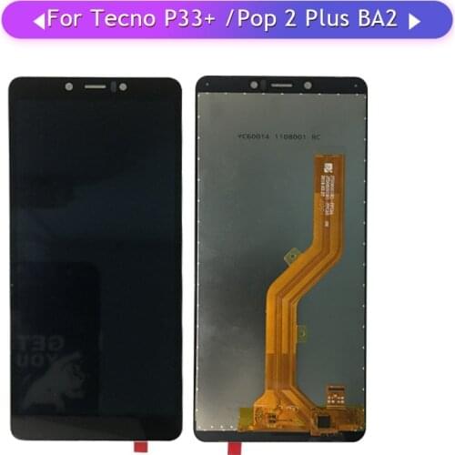 For Tecno Pop 2 Plus BA2 Full LCD Display Assembly Complete Touch Screen Digitizer Replacement