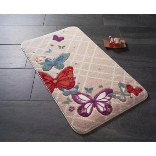 Confetti Butterfly Plaid Red 80 X140 Carved Bathroom Mop 212176009