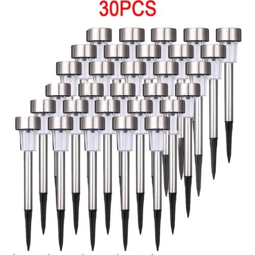 LED Solar Garden Light Outdoor Solar Powered Lamp Lantern Waterproof Landscape Lighting for Pathway Patio Yard Lawn Decoration