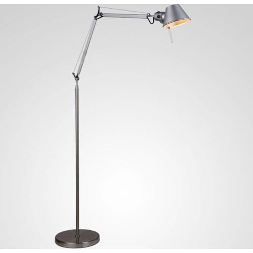 Minimalistic Floor Lamp 1.5M Aluminum Hat Shape Office Lighting Standing Lamp E27 Expansible Foyer Study Cafe Decoration Lights